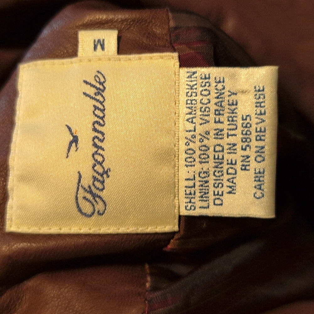 Faconnable Lambskin Leather Jacket - Picture 4 of 6